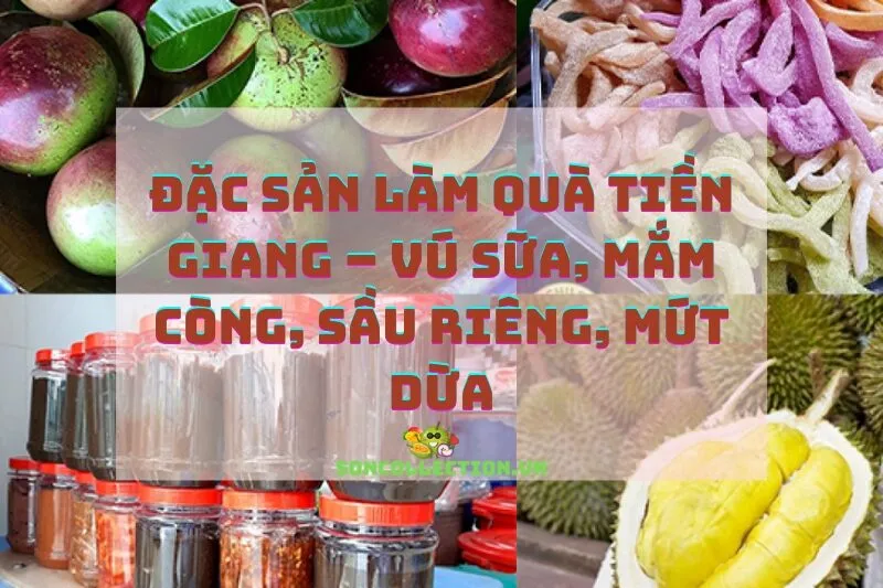 Đặc sản làm quà Tiền Giang – Vú sữa, mắm còng, sầu riêng, mứt dừa